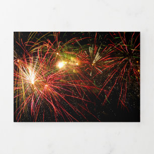 Convite Com Dobra Tripla Firework 33