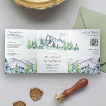 Floresta de Árvores de Pinheiro de Montanha Rústic