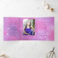 Foto: Coloração aquosa rosa espanhola Quinceanera