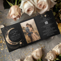 Foto De Casamento Celestial Da Lua Crescente Sun H