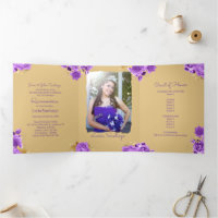 Foto: espanhol Ivory and Purple Rosa Quinceanera