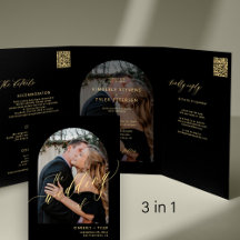 Foto minimalista moderna rsvp detalhes negros