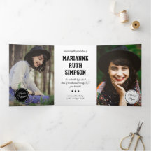 Graduação de 5 Fotos em Círculos Pretos