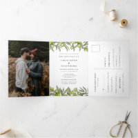 Modern Olive Branch Tudo em um casamento