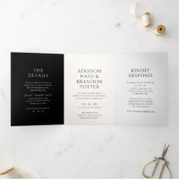 Na moda Black and White Modern Weds