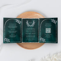 Silver Laurel Wreath Deixa O Casamento De Teal Esc