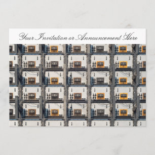 Convite com exposição de diodo emissor de luz