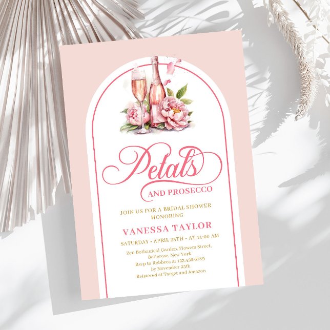 Convite com lettering aquarela em rosa e dourado t (Trendy blush and gold invite watercolor lettering

)