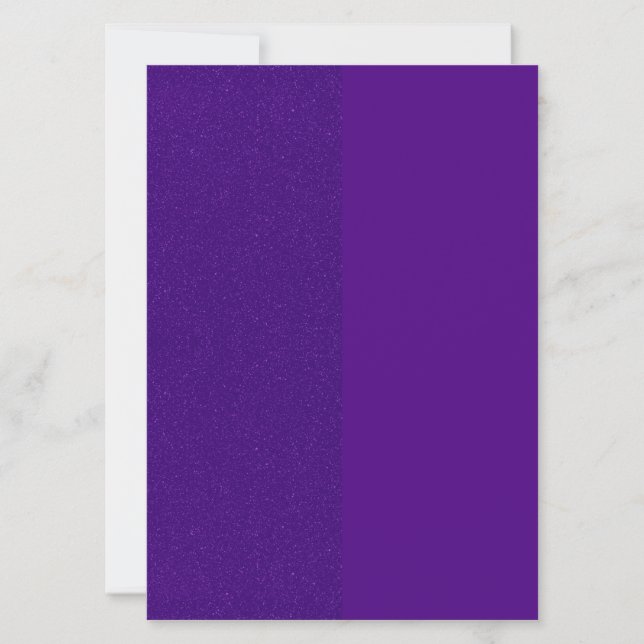 Convite com Painel Lateral de Brilho Roxo – Person (Frente)