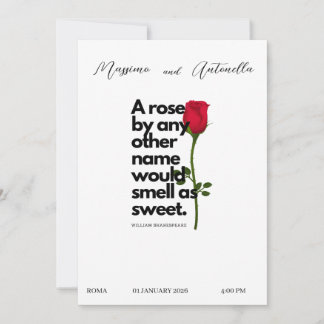 CONVITE COM POESIA DE WILLIAM SHAKESPEARE