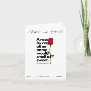 CONVITE COM POESIA DE WILLIAM SHAKESPEARE