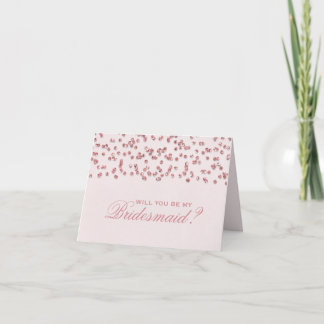 Convite Confetti Rosa Glitter Será Minha Porta-Voz?