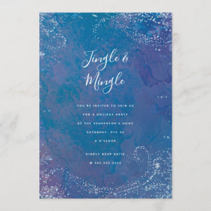 Convite congelado da festa natalícia da agitação