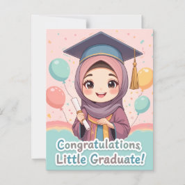 Convite Congratulations Hijabi Girl – Elegant Graduation