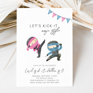 Convite Conjunta Ninja Birthday   Aniversário da S