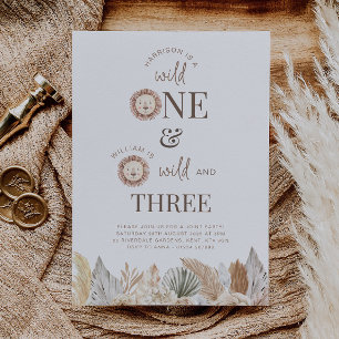 Convite conjunto para o 1º e 3º aniversário, Selva