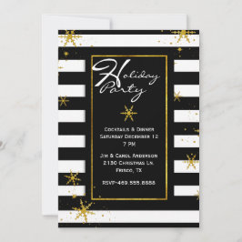 Convite Contemporâneo de Férias de Stripes