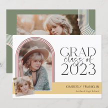 Convite Contemporâneo De Foto Para Graduação Chic