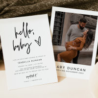 Convite Contemporâneo para Chás de fraldas MARLO B