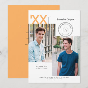 Convite Contemporâneo para Graduação de Bonés
