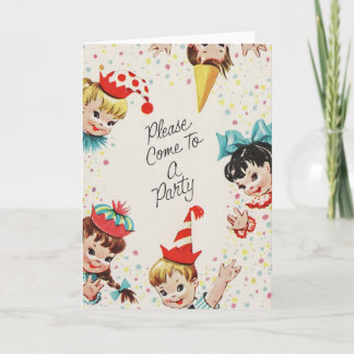 Convite Convidado para Festa Infantil Vintage
