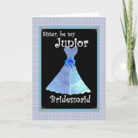 Convidite para Dama de Honra Júnior - Vestido Azul