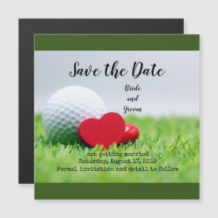 Convite Convocação de Golfer com amor e bola de golfe