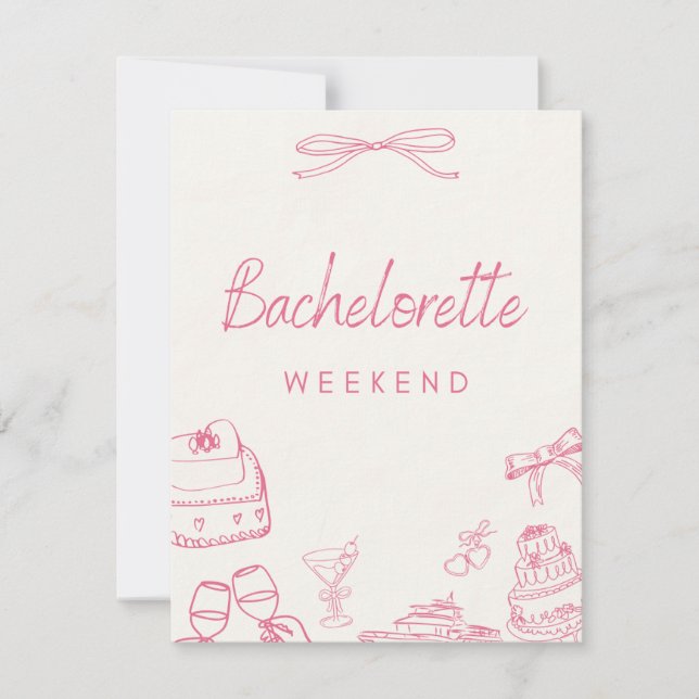 convite coquete para festa de despedida de solteir (Frente)