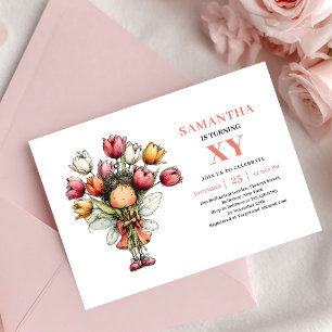 Convite Cor-de-Rosa Caprichoso para 8º Aniversário