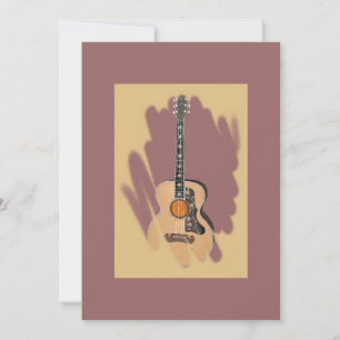 Convite cor-de-rosa de Accoustic