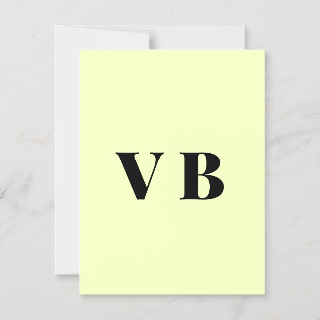 Convite cor personalizada pastel simples mínima sólida per (Frente)