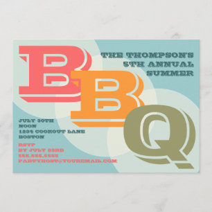 Convite corajoso grande do CHURRASCO