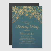 Corda Dourada lacrimogênea acende o aniversário fe