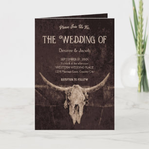 Convite Crânio De Castanho-Castanho-Russo Ocidental