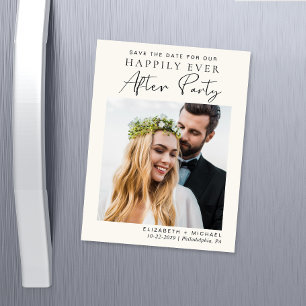 Convite Creme de Fotografia de recepção de casamento Salva
