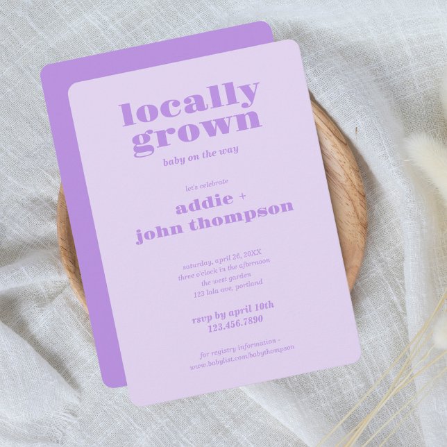 Convite Crescido Localmente | PÁRPURA DE Coloração (Criador carregado)