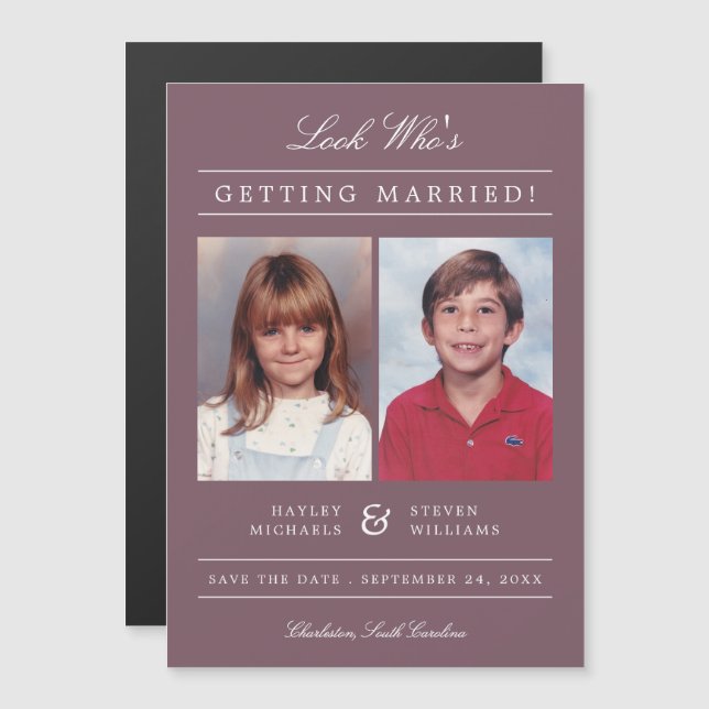 Convite Criança de Cor Personalizada Foto Save the Date |  (Frente/Verso)