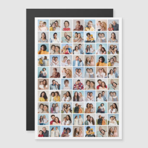 Convite Crie Seu Próprio Colagem de 70 Fotos Editável em C