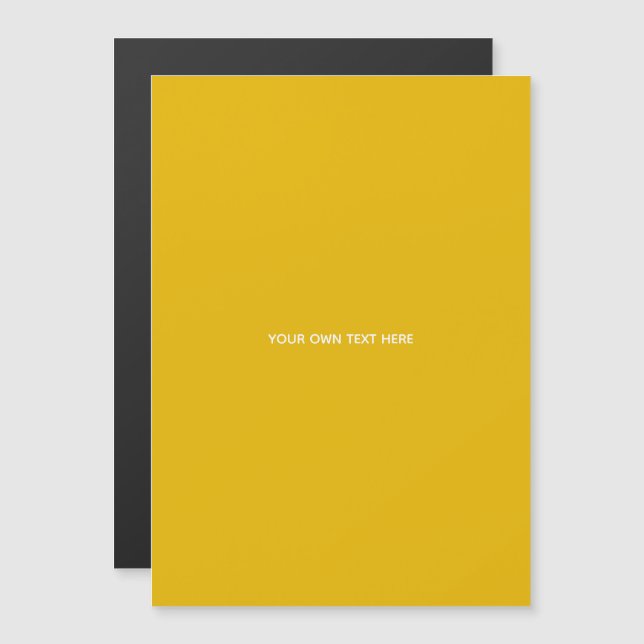 Convite Crie Seu Próprio Design Amarelo Personalizado (Frente/Verso)