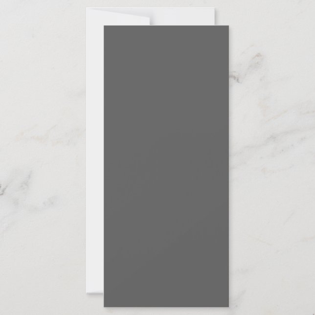 Convite Crie seu próprio design personalizado cinza escuro (Frente)