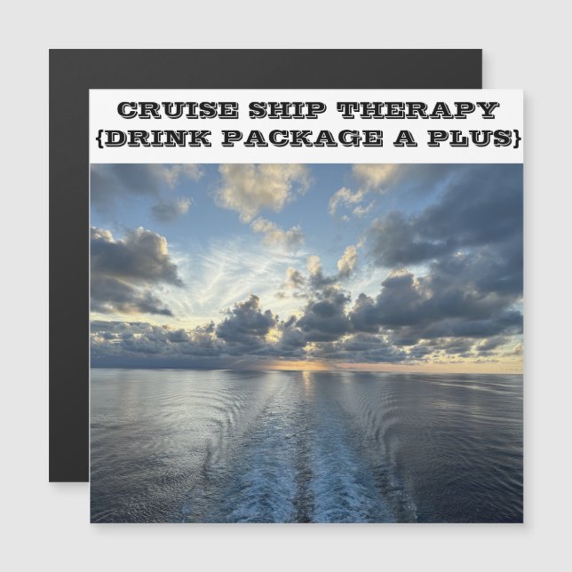 CONVITE CRUISE SHIP SHIP THERAPY CRUISE DOOR MAGNET (Frente/Verso)