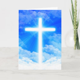 Convite Cruz de Luz Jesus Cristo Personalizável Cristã