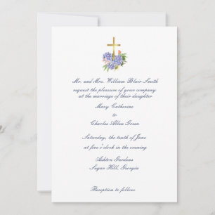 Convite Cruzado, Hydrangea, Aniversário