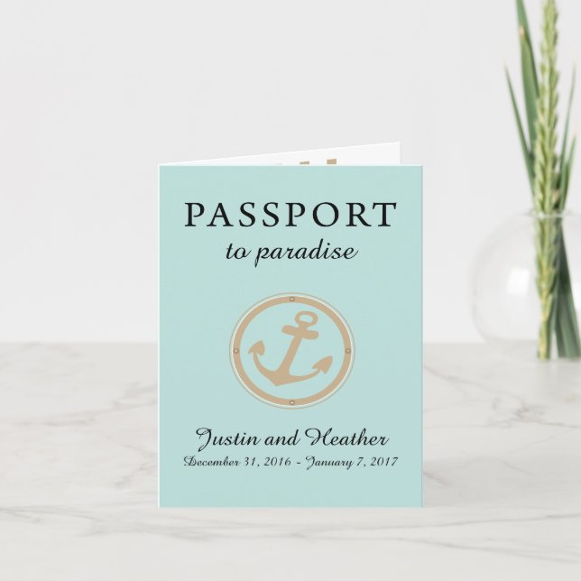 Convite Cruzeiro no Caribe Ocidental Passaporte GOLD (Frente)