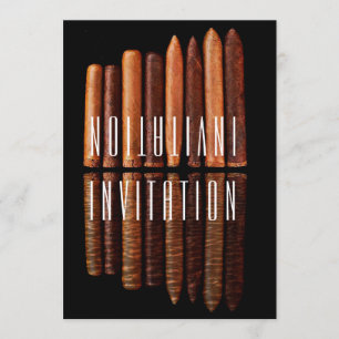 Convite cubano de Habana dos charutos