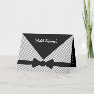 Convite CUSTOM NAME Usher Invitation Checked Envelope