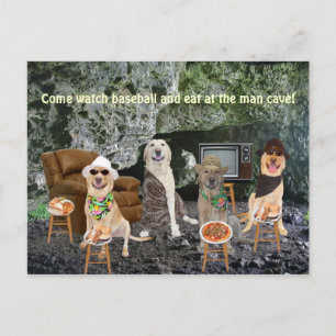 Convite customizável da caverna do homem