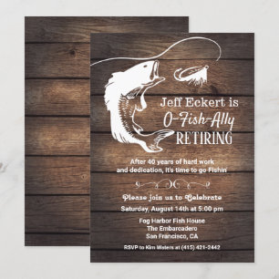 Convite da aposentadoria da pesca