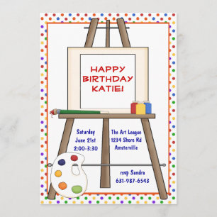 Convite da armação da arte