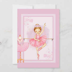 Convite da bailarina floraI